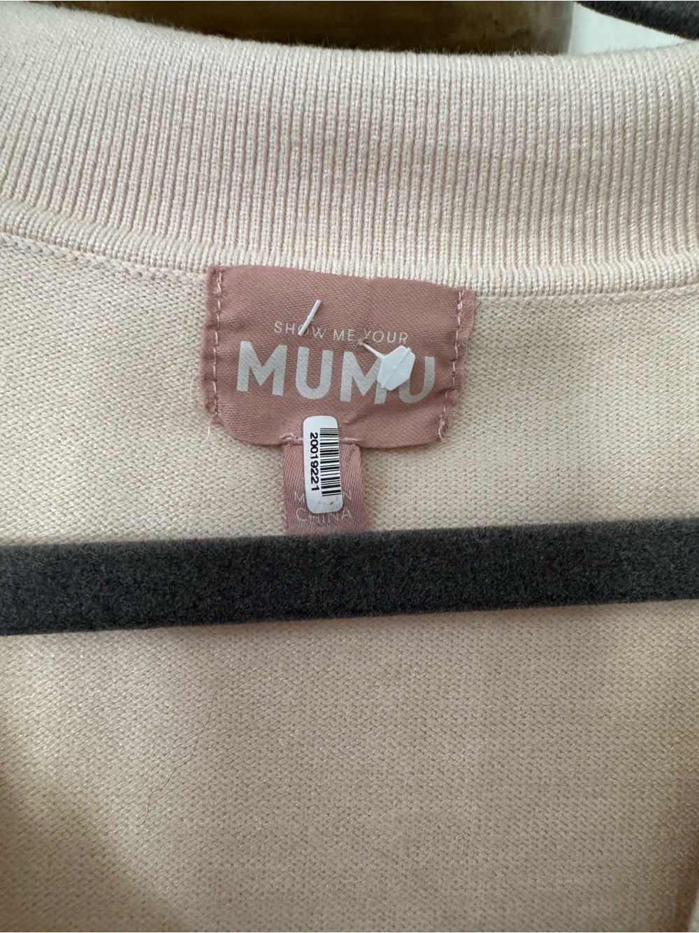 Show Me Your MuMu Cream Collared Knit Mini Dress - Picture 4 of 4